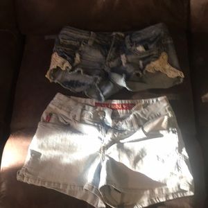 Used Mudd Jean Shorts in size 0